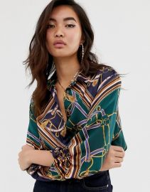 River Island shirt in chain print   ASOS at Asos